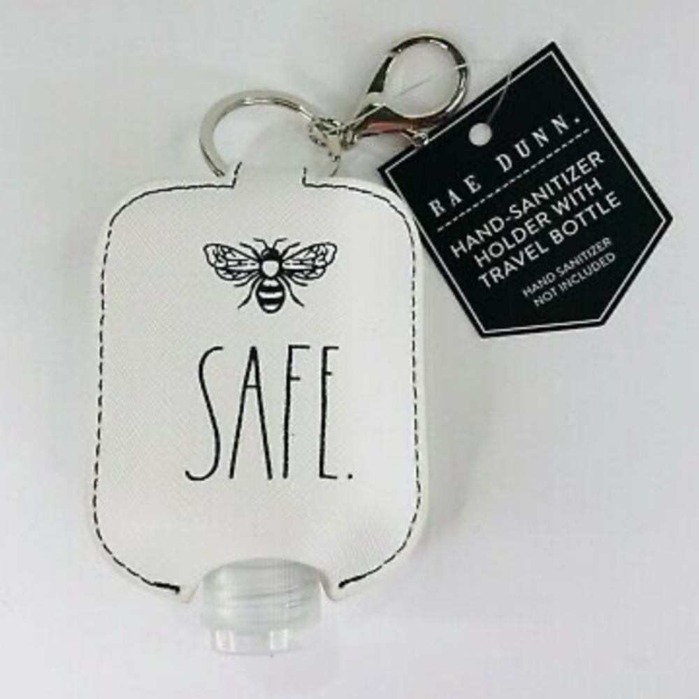 🔖Rae Dunn Key Chain Hand sanitizer 🐝 safe
